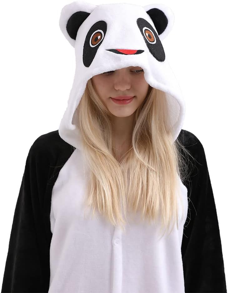 Unisex Adult Animal Cosplay One Piece Unisex Sleepwear Costume (ice,S)