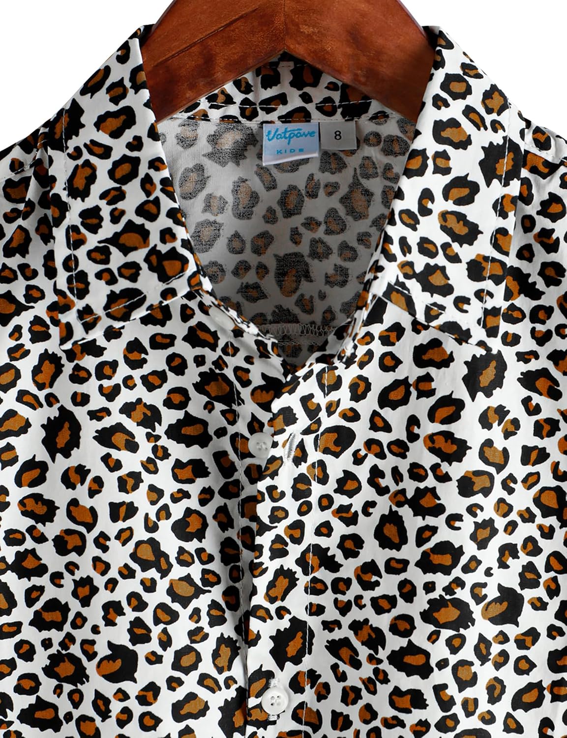 VATPAVE Boys Hawaiian Shirt Short Sleeve Button Down Shirt Summer Beach Shirts for Kids 6-14 Years