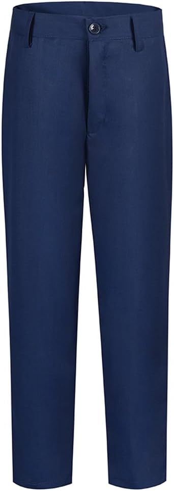 Boys Dress Pants Formal Flat Front Children School Uniform Pants for Boy