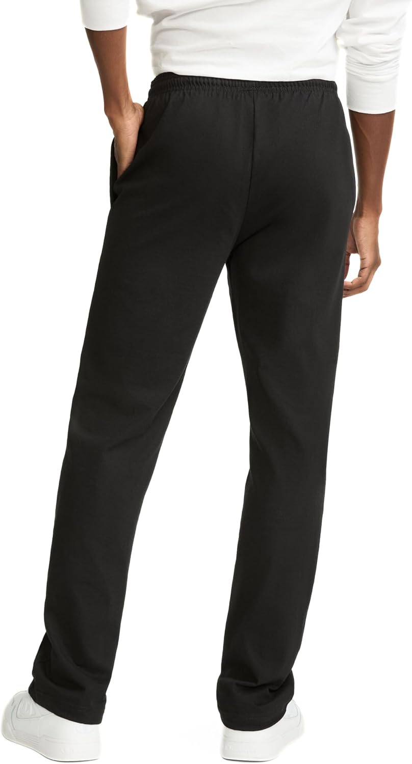 Champion mens Pants, Everyday Cotton, Lightweight Open-hem Lounge Pants for Men (Reg. Or Big & Tall)Track Pants