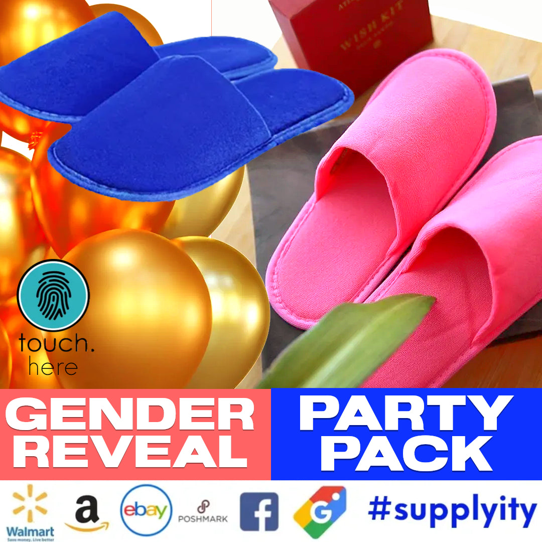 Chochili Fabric Packed Non-Woven Disposable Hotel Slippers for Travel Airbnb Spa Wedding Guests Adult Men Women Size 10-11, White