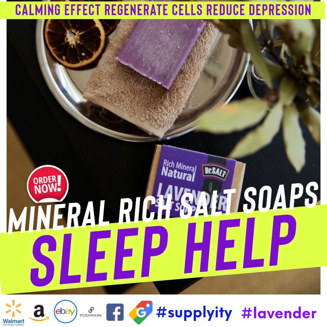 Dr.Salt Rich Mineral Natural Salt Soap (2 Bars) Deep Cleaning, Remove Skin Spots, Healthy