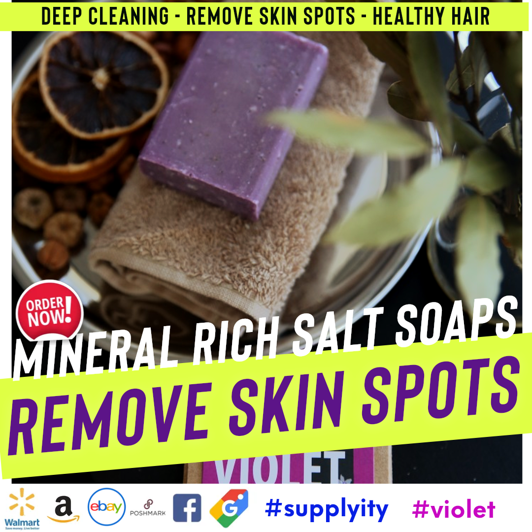 Dr.Salt Rich Mineral Natural Salt Soap (2 Bars) Deep Cleaning, Remove Skin Spots, Healthy