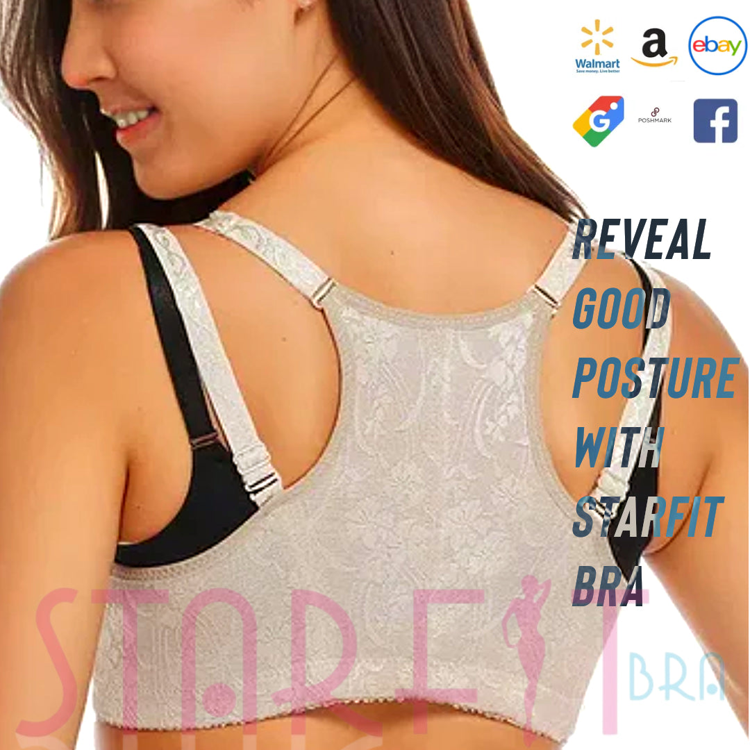 Starfit Women Push Up Cleavage Back Support Posture Corrector Fashion Magic Bra