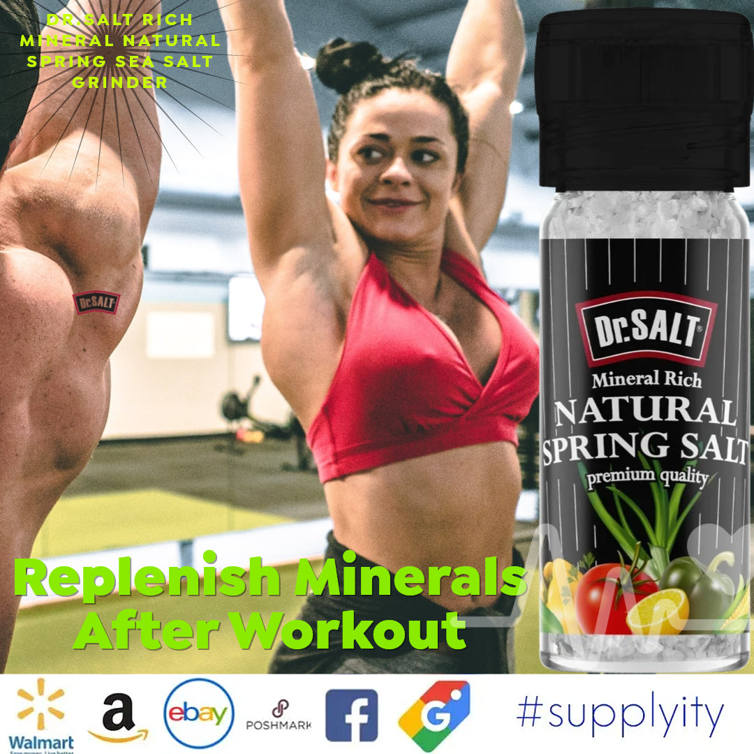 Dr.Salt Rich Mineral Doğal Kaynak Deniz Tuzu Değirmeni Küçük 4 oz