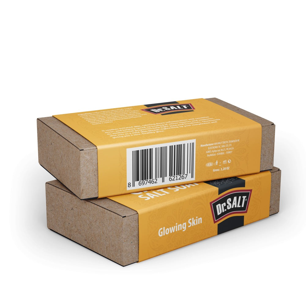 Dr Salt Rich Mineral Natural Chamomile Salt Soap (2 Bars) Glowing Smooth Healthy Skin, Clear Acne, Eliminate Pimples - supplyity