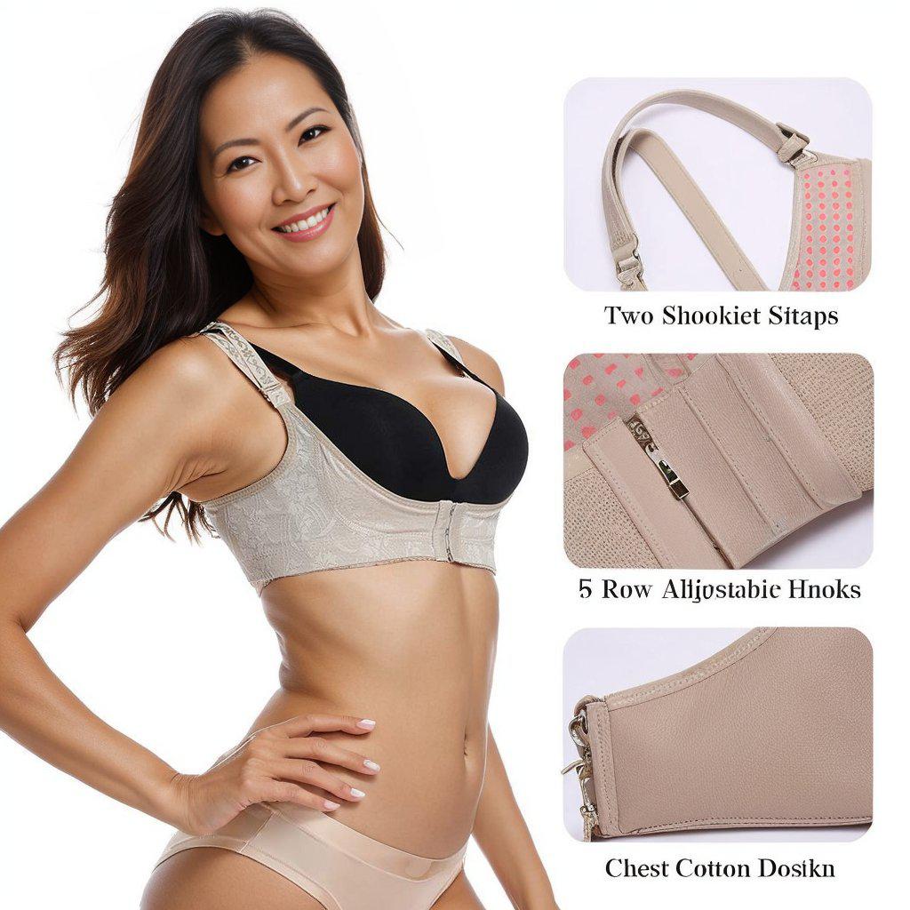 Starfit Women Push Up Cleavage Back Support Posture Corrector Magic Bra - supplyity