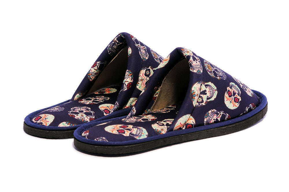 Gift Pack Big Skull For Him Mexican Skull For Her Home Slippers Kitchen Garage Bedroom Lightweight - supplyity