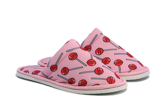 Chochili Women Candy Home Slippers Pink Red Lightweight Silent Walk Size 7 to 8 - supplyity