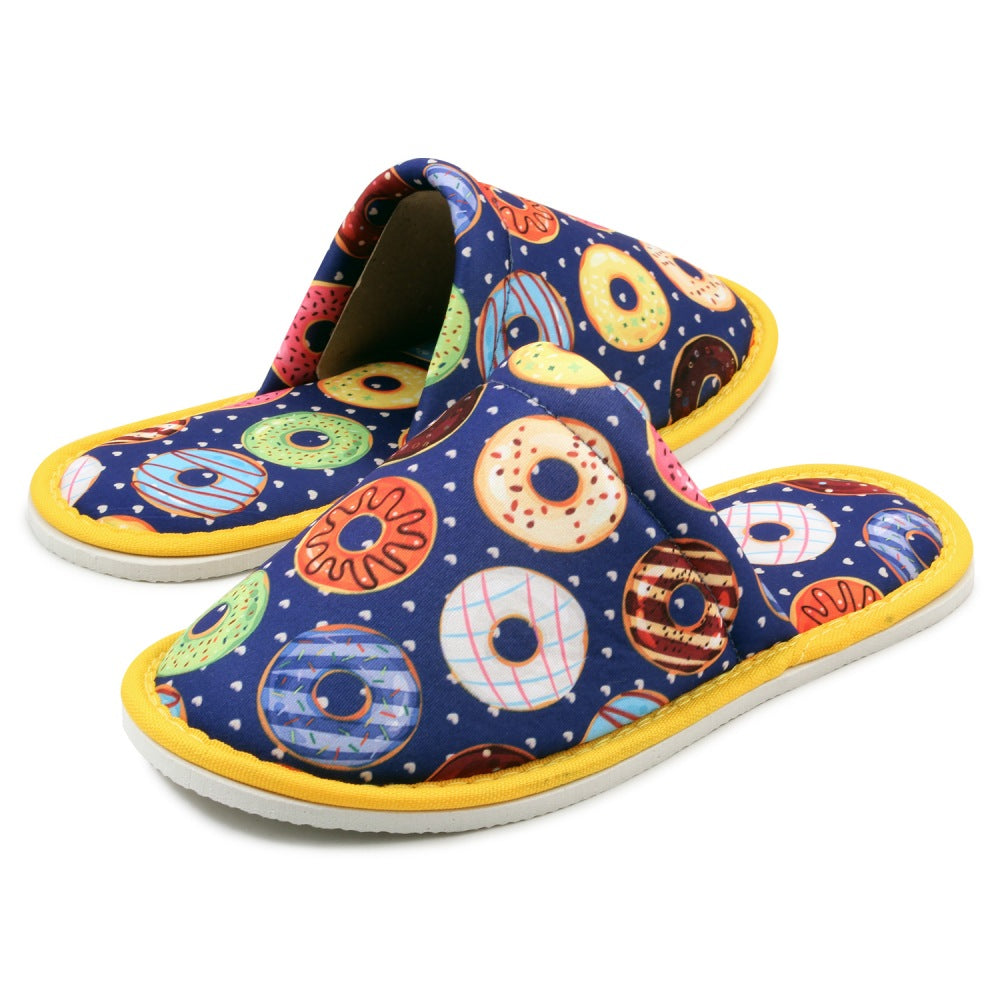 Gift Pack Donut For Him Purple Donut For Her Home Slippers Kitchen Garage Dorm Bedroom Lightweight - supplyity