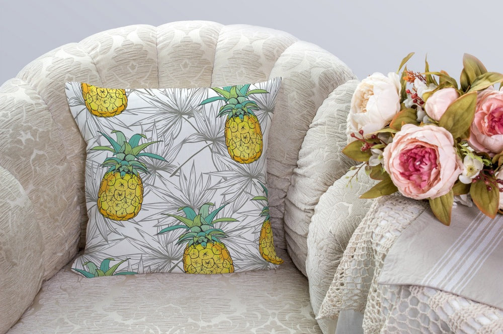 Chochili Home Pineapple Decor Graphic Pillow Cases Cushion Cover 18X18 - supplyity