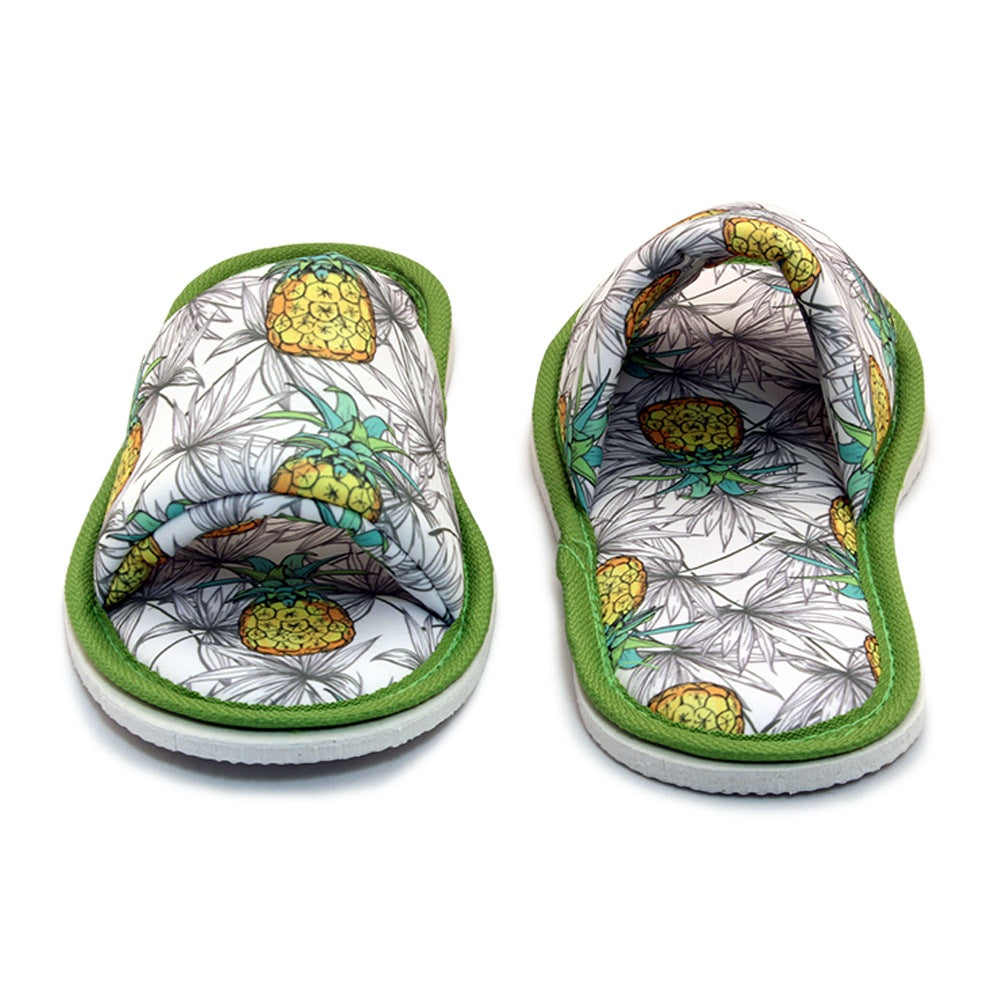 Chochili Women Open Toe Pineapple Home Garage Kitchen Dorm Slippers Lightweight - supplyity