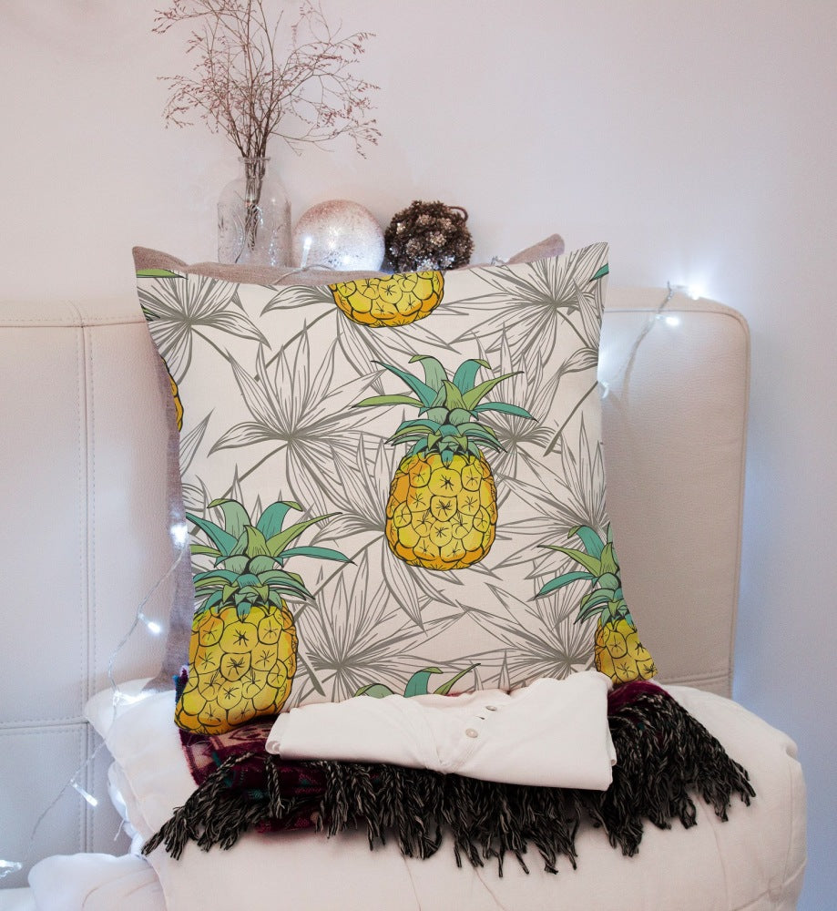 Chochili Home Pineapple Decor Graphic Pillow Cases Cushion Cover 18X18 - supplyity
