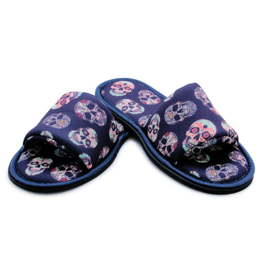 Chochili Men Big Skull Open Toe Home Garage Kitchen Dorm Slippers Lightweight - supplyity