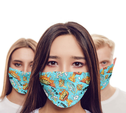 Chochili Men Trendy Bang Home Garage Kitchen Dorm Slippers and Mask Pack - supplyity