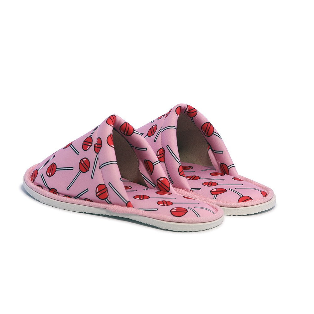 Chochili Women Candy Home Slippers Pink Red Lightweight Silent Walk Size 7 to 8 - supplyity