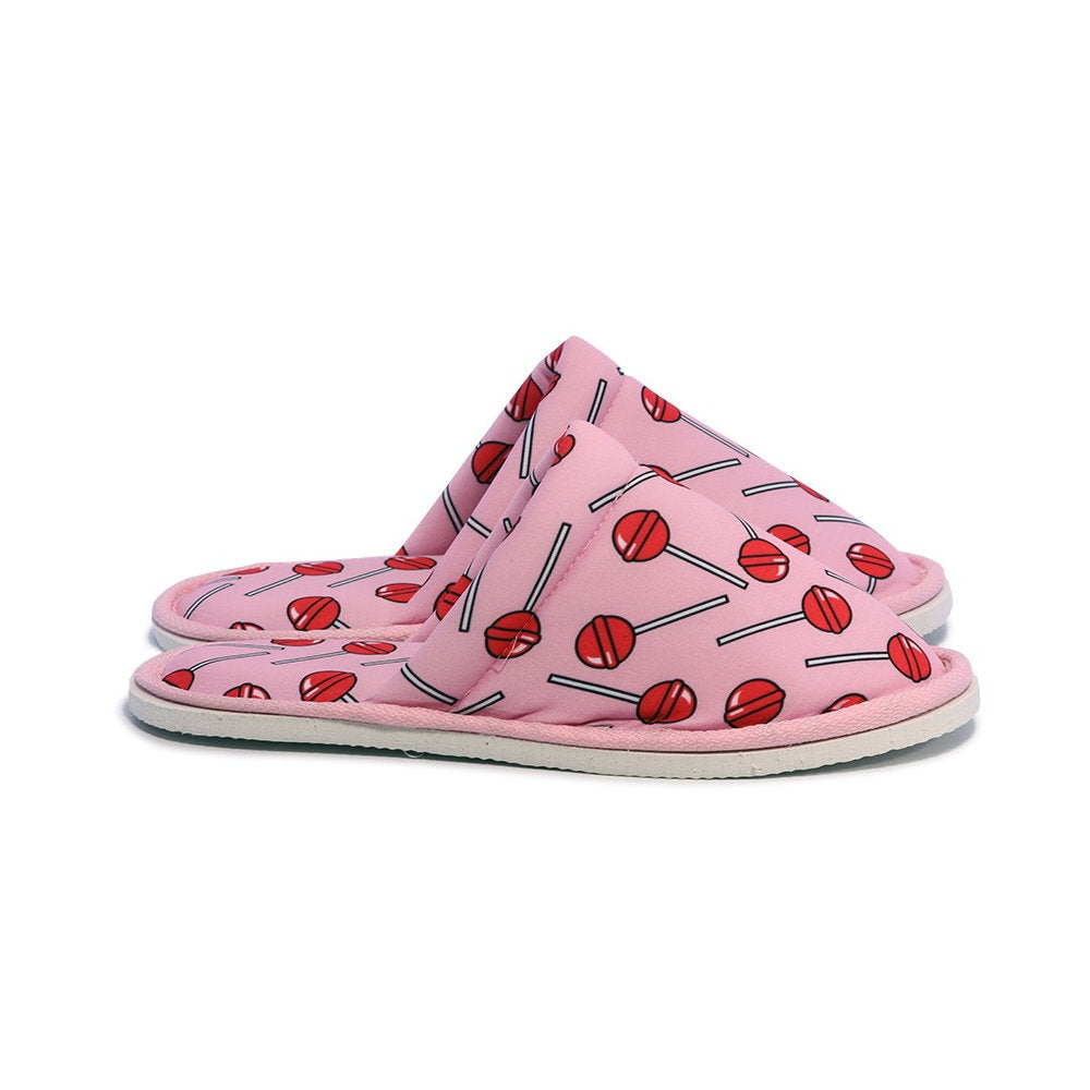 Chochili Women Candy Home Slippers Pink Red Lightweight Silent Walk Size 7 to 8 - supplyity