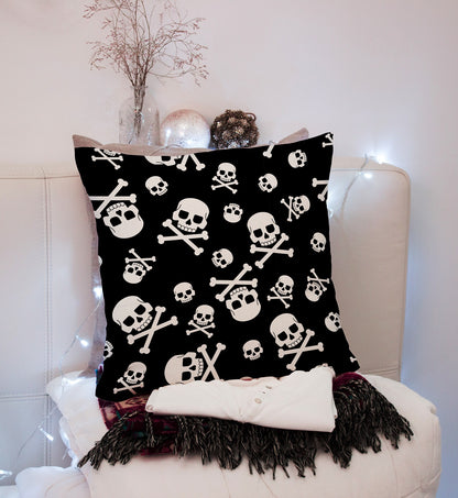 Gift Pack for Him Danger Skull Slippers and Pillow Case Pack Home Decor Pillow Cases Cushion Cover - supplyity