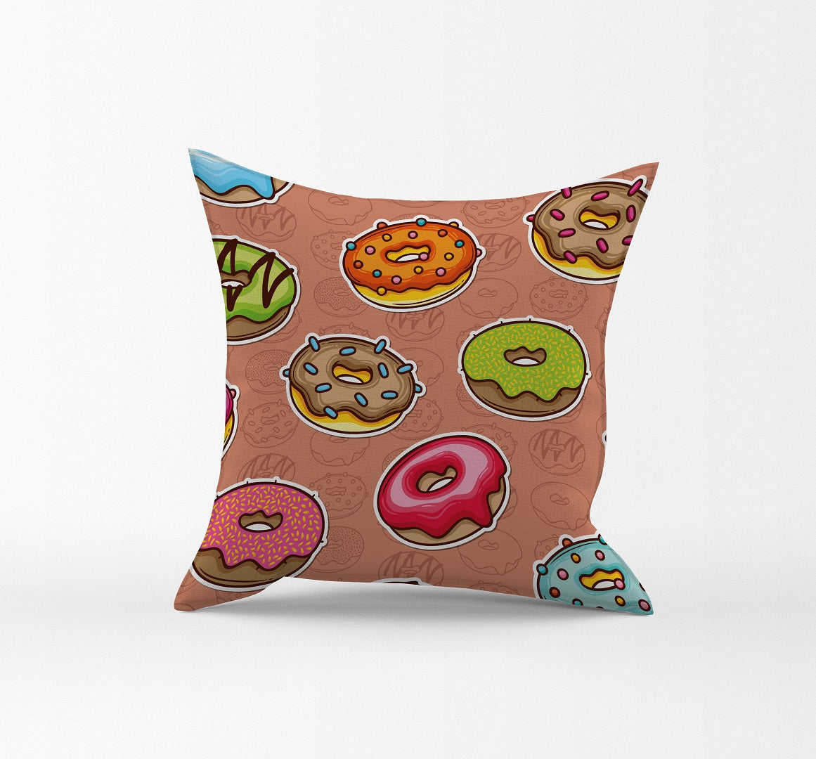 Gift Pack for Her Donut Slippers and Pillow Case Pack Home Decor Graphic Pillow Cases Cushion Cover - supplyity