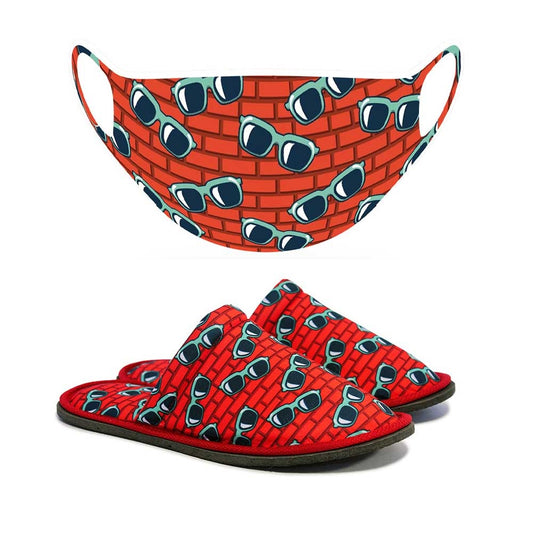 Chochili Men Trendy Sunglasses Home Garage Kitchen Dorm Slippers and Mask Pack - supplyity