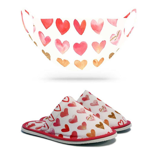 Chochili Women Trendy Heart Love Home Garage Kitchen Dorm and Mask Pack - supplyity