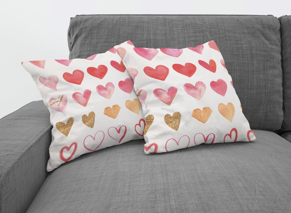 Chochili Home Love Heart Decor Graphic Pillow Cases Cushion Cover 18X18 - supplyity