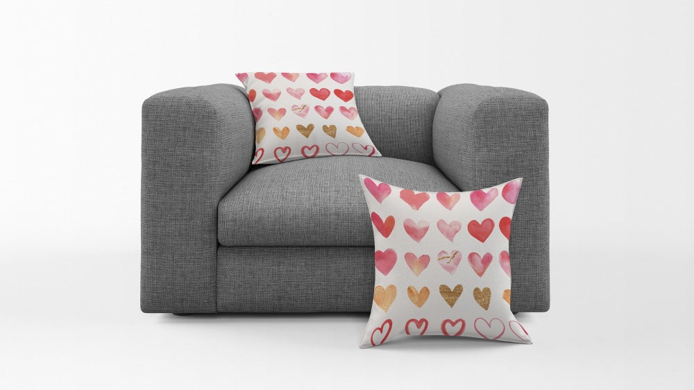 Chochili Home Love Heart Decor Graphic Pillow Cases Cushion Cover 18X18 - supplyity