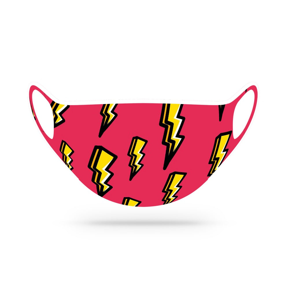 Chochili Men Trendy Lightning Home Garage Kitchen Dorm Slippers and Mask Pack - supplyity