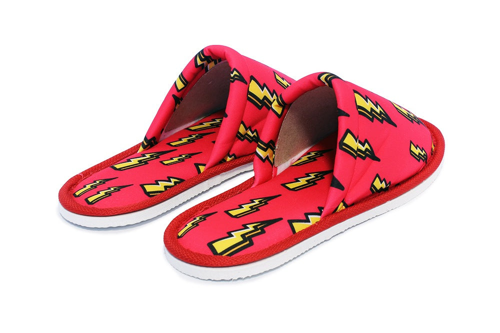 Chochili Men Trendy Lightning Home Garage Kitchen Dorm Slippers and Mask Pack - supplyity