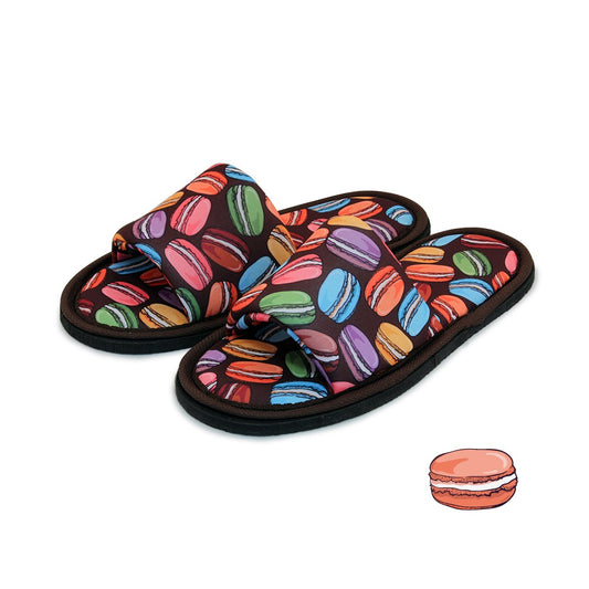 Chochili Men Macaron Open Toe Home Garage Kitchen Dorm Slippers Black and Green - supplyity