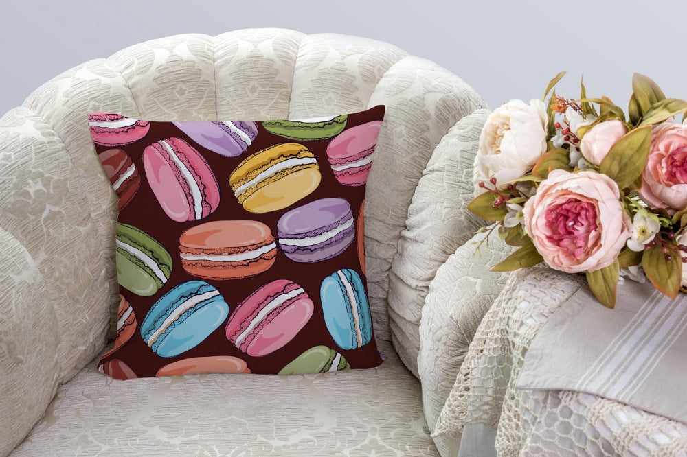 Chochili Home Macarons Decor Graphic Pillow Cases Cushion Cover 18X18 - supplyity