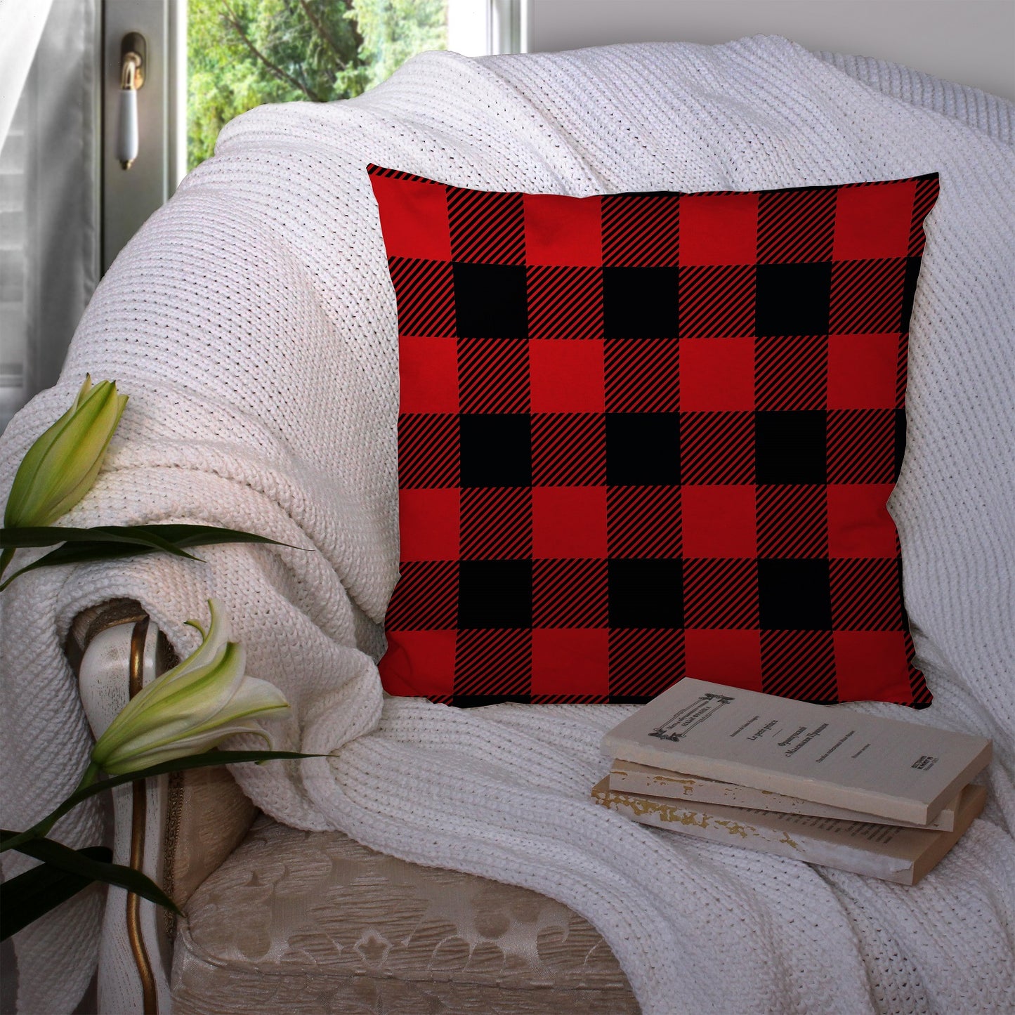 Gift Pack for Him Lumberjack Slippers and Pillow Case Pack Home Decor Pillow Cases Cushion Cover - supplyity