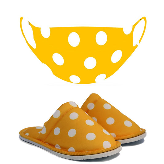 Chochili Women Trendy Polkadot Home Garage Kitchen Dorm and Mask Pack - supplyity