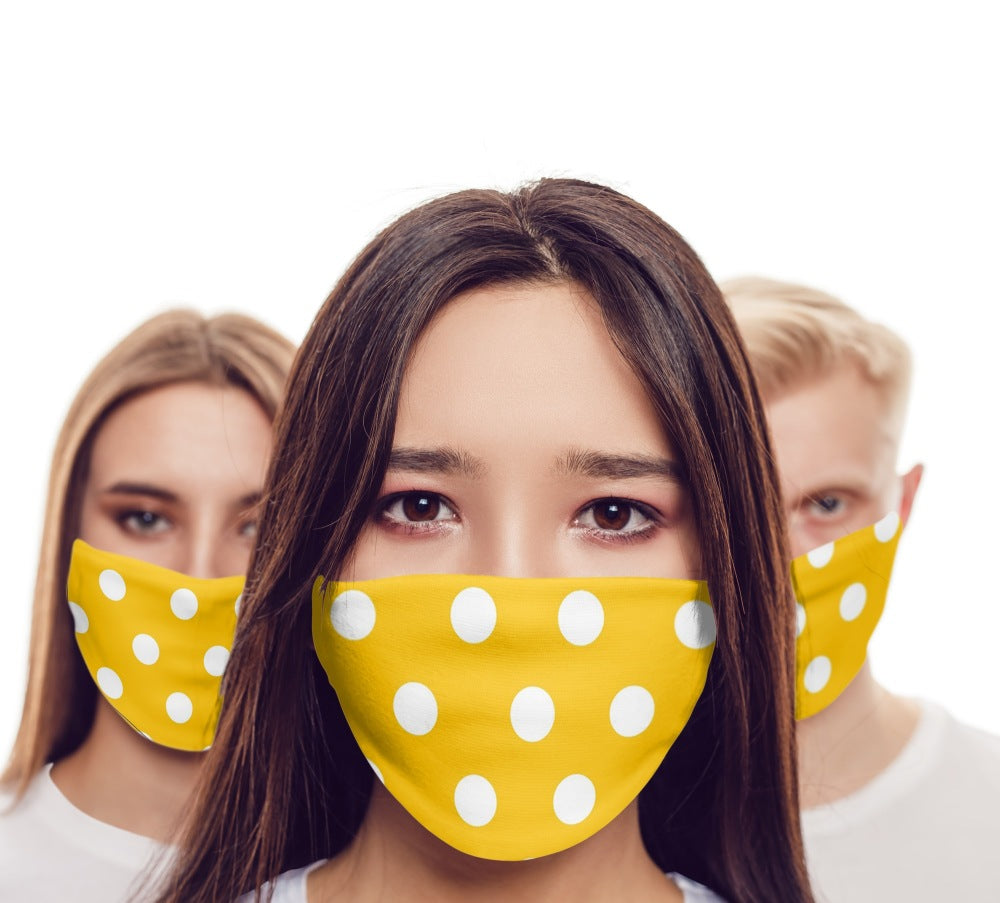 Chochili Women Trendy Polkadot Home Garage Kitchen Dorm and Mask Pack - supplyity