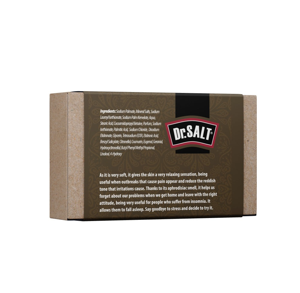 Dr.Salt Rich Mineral Natural Vanilla Salt Soap (2 Bars) Detoxifies, Soothes Skin, Reduce Irritation and Redness, Sleep Help - supplyity