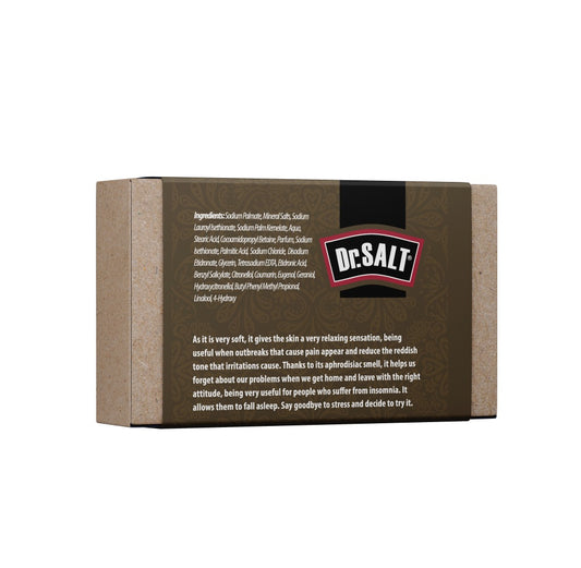 Dr.Salt Rich Mineral Natural Vanilla Salt Soap (2 Bars) Detoxifies, Soothes Skin, Reduce Irritation and Redness, Sleep Help - supplyity