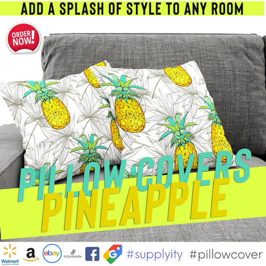 Pineapple Fun Decor Chochili Pillow Covers Infuse Tropical Joy in Bedrooms
