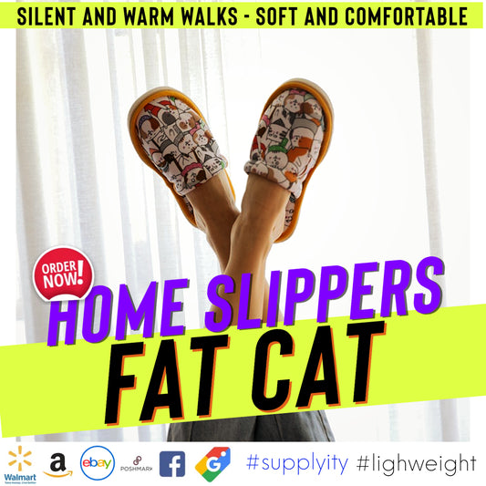Fat Cat Light: Cute Slippers Cozy Up Easily