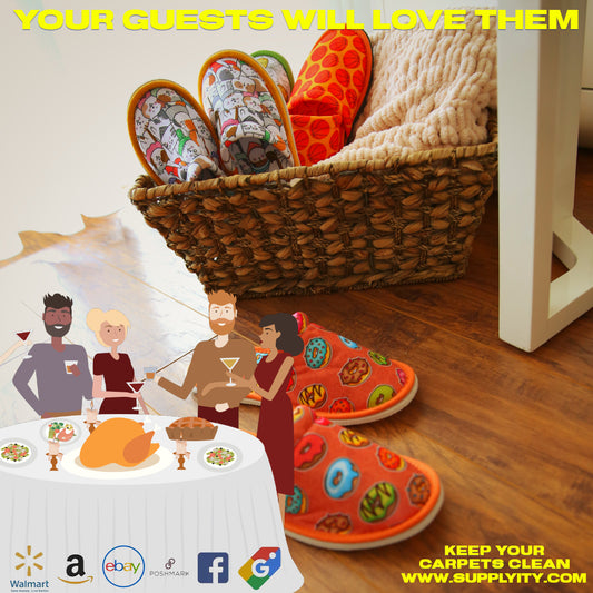 Guest party dinner slippers: Cozy Guests Shine at Dinner Parties