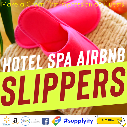 Relax with Pink Luxury Chochili Disposable Slippers, perfect for hotels and Airbnb seeking ultimate #luxury! These slippers offer plush #comfort for a stylish stay. Imagine guests slipping into these soft pink wonders—their feet cozy, turning any roo...