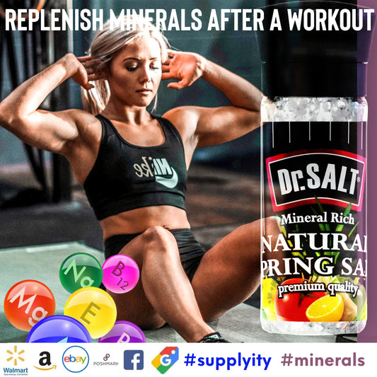 DrSalt Minerals Replenish Post-Workout Energy and Hydration for Recovery