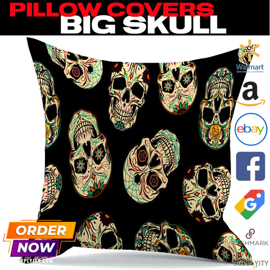 Big Skull Chochili Pillow Covers Add Bold Style and Comfort to Bedrooms