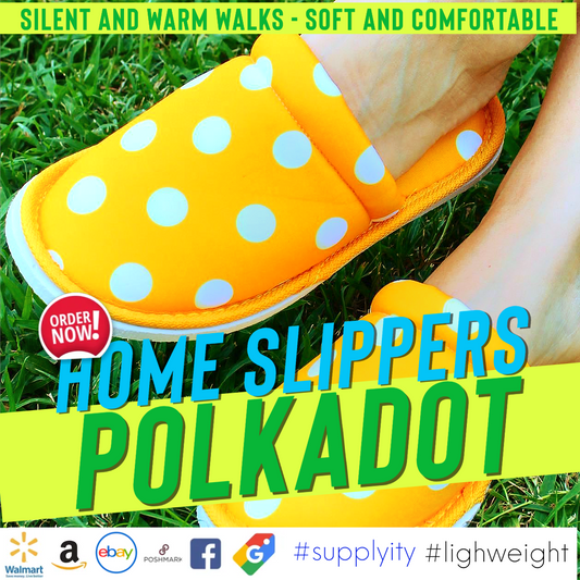 Polka Pop: Polkadot Slippers Dance Lightly on Cozy Feet