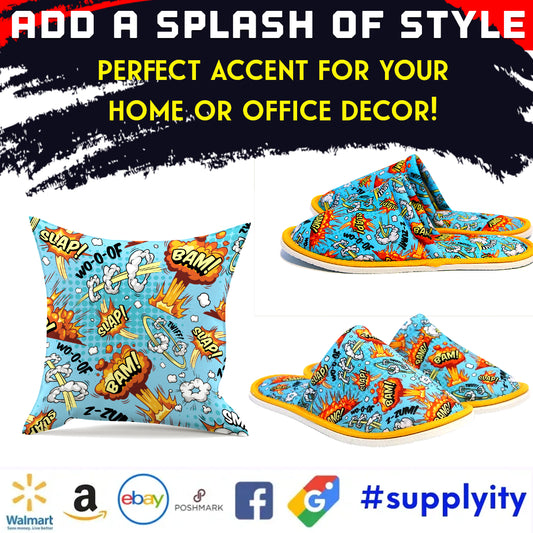 Bang Pack Chochili Pillow Covers Explode with Comic Flair and Comfort