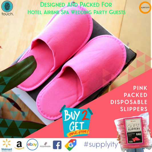 Make your summer getaway a total dream with these Pink Hotel Chochili Disposable Slippers—luxury and style are just a step away! Imagine kicking back after a sun-soaked day, your feet slipping into these soft pink beauties that scream relaxation and ...