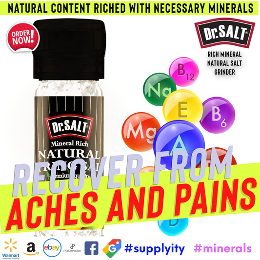 DrSalt Minerals Ease Aches and Pains with Recovery and Hydration Post-Workout
