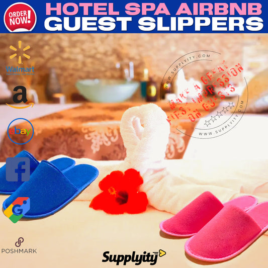 Unwind in vibrant style with Blue-Pink Chochili Disposable Slippers, perfect for any hotel, spa, or Airbnb stay! These slippers pamper your feet with #luxury and #comfort, elevating your relaxation game. Imagine guests slipping into these colorful wo...