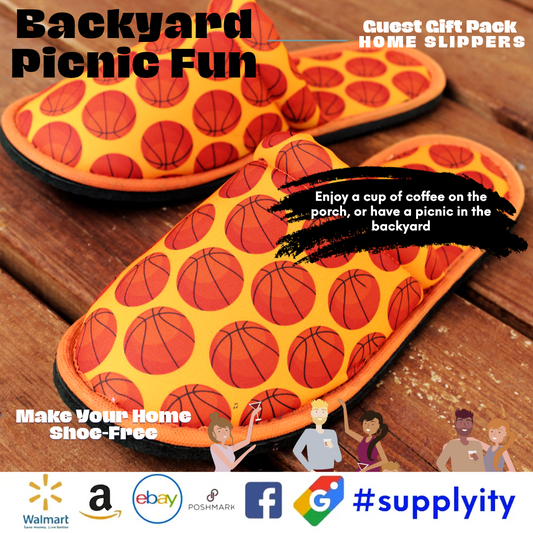 Hoop Dreams: Basketball Slippers Score Big for Summer Guests