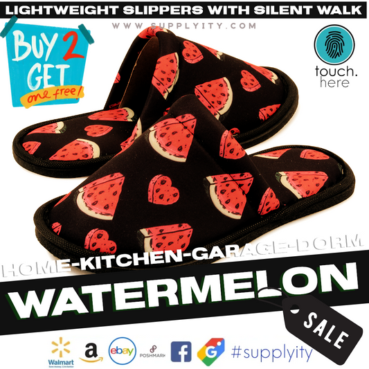 Fresh Walks: Watermelon Slippers for Silent Summer Comfort