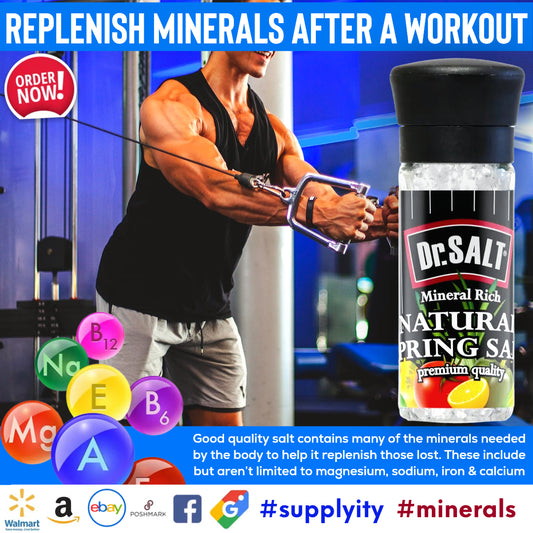 DrSalt Minerals Hydrate Running with Energy and Natural Nutrient Boost